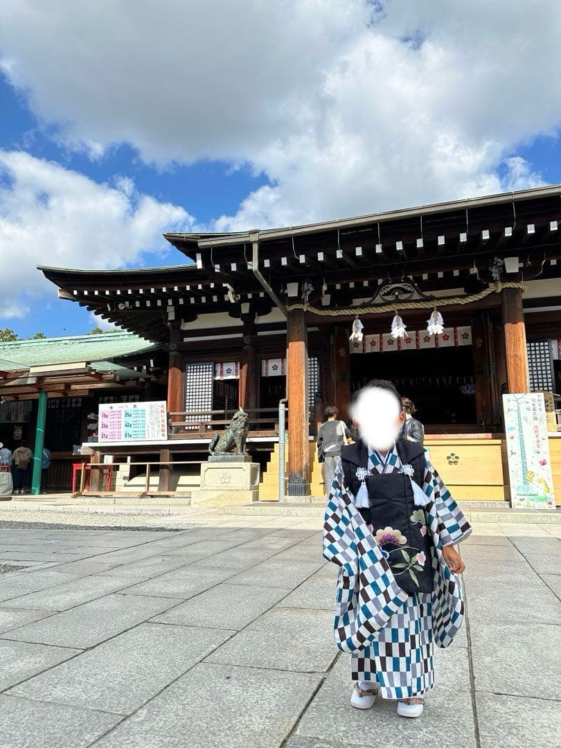 ※当日発送※ 七五三 3歳　男の子 着物 雪駄風靴付き