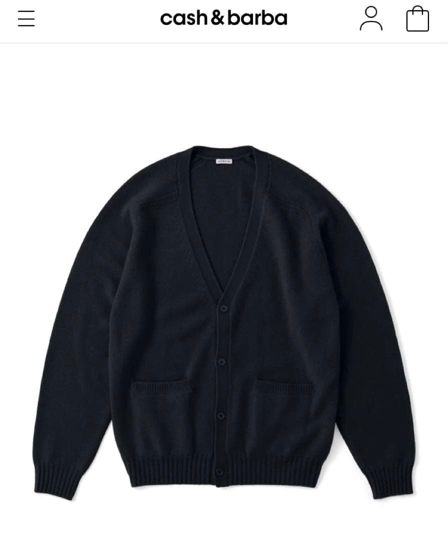 た*ン様 cash&barba キャッシュベイビー　カーディガン黒1