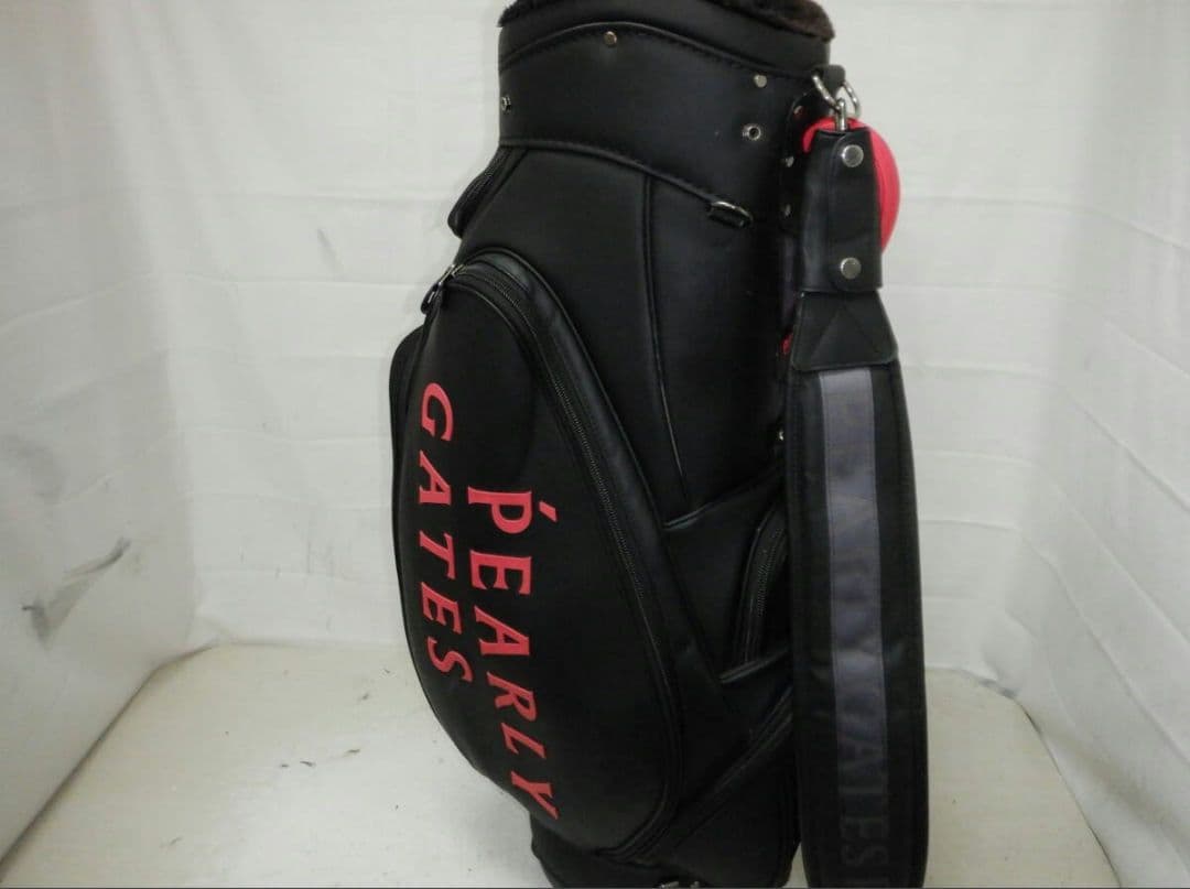 パーリーゲイツ★9.0型★完売品★中古★スタッフ(BK)ゴルフ キャディバック