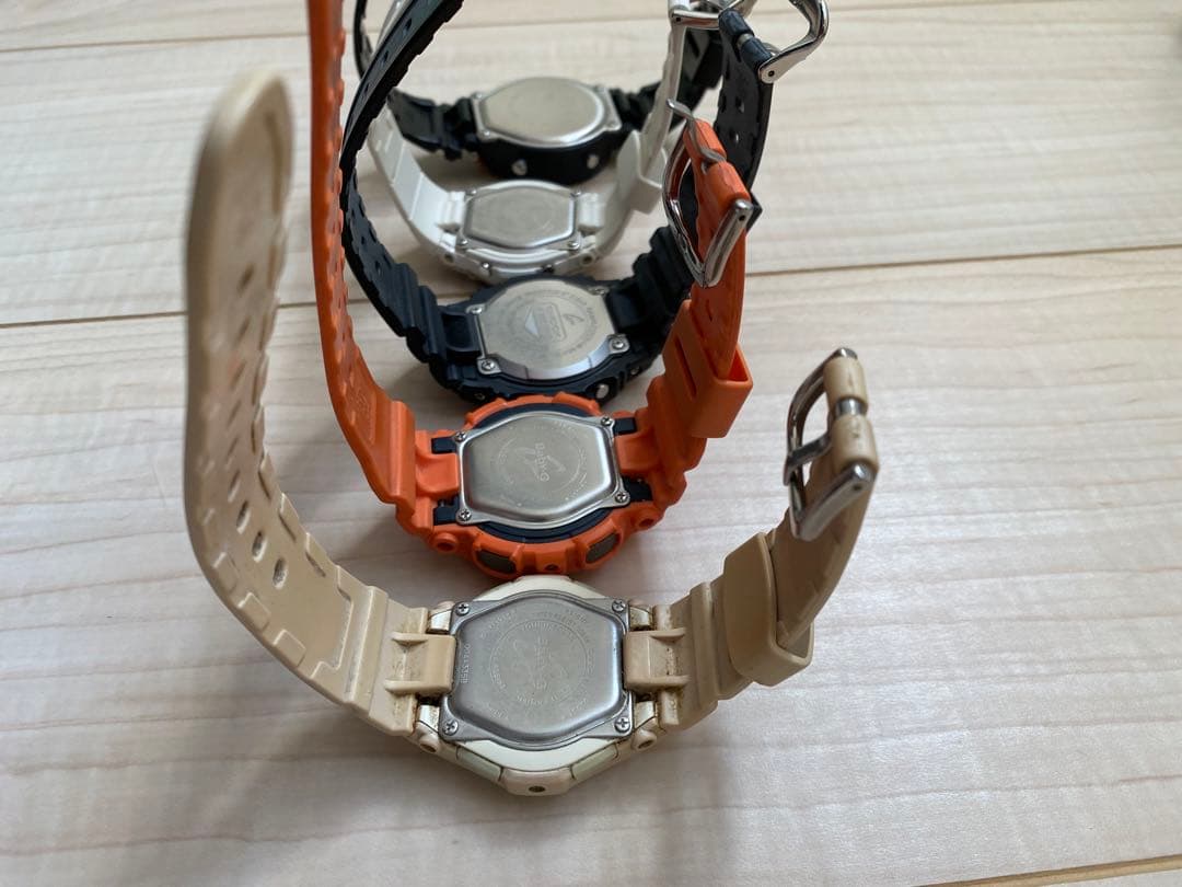 す*可様 【ジャンク品】G-SHOCKなど腕時計5点セット