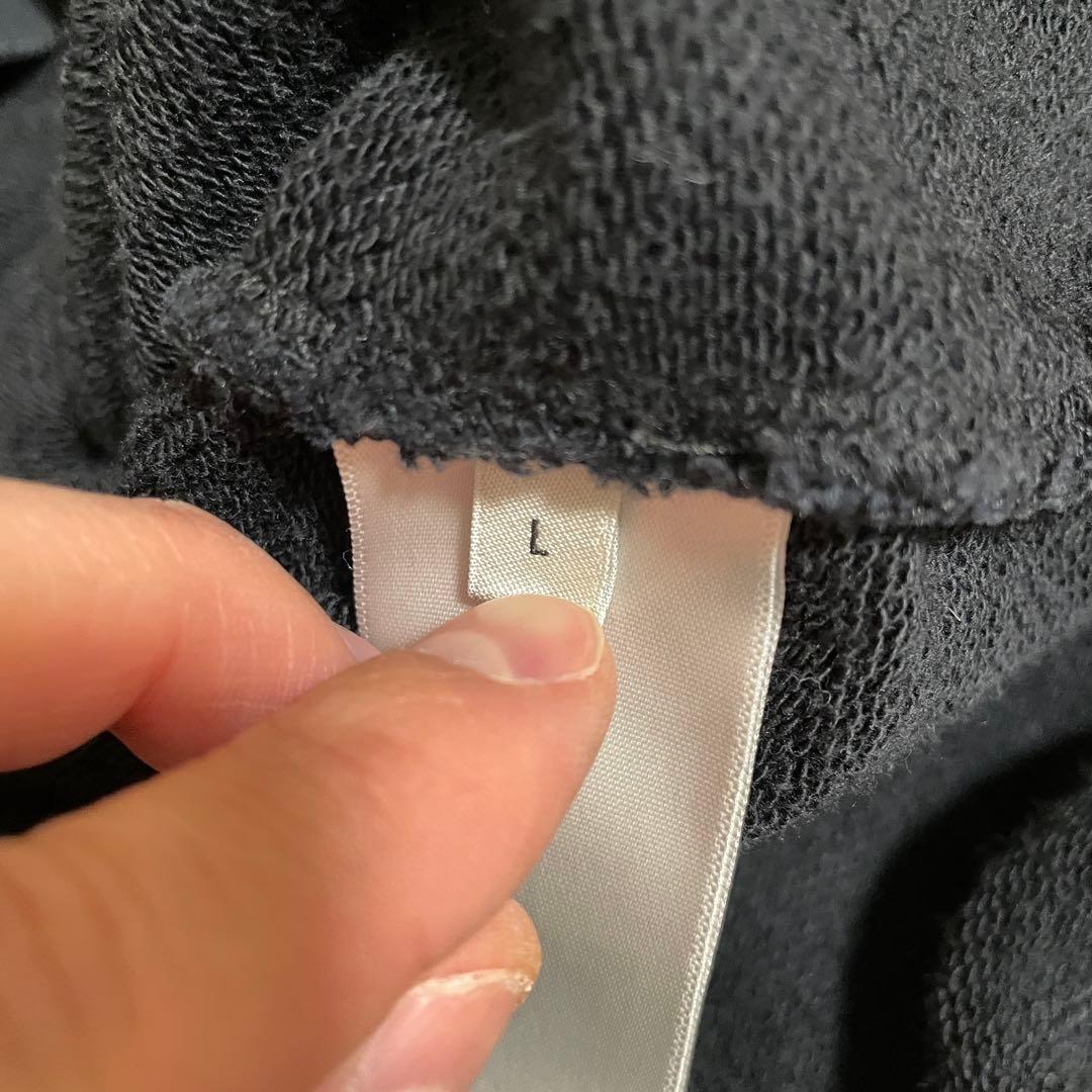 セリーヌ ルーズ フーディー プルオーバー パーカー 紐ロゴ サイズL