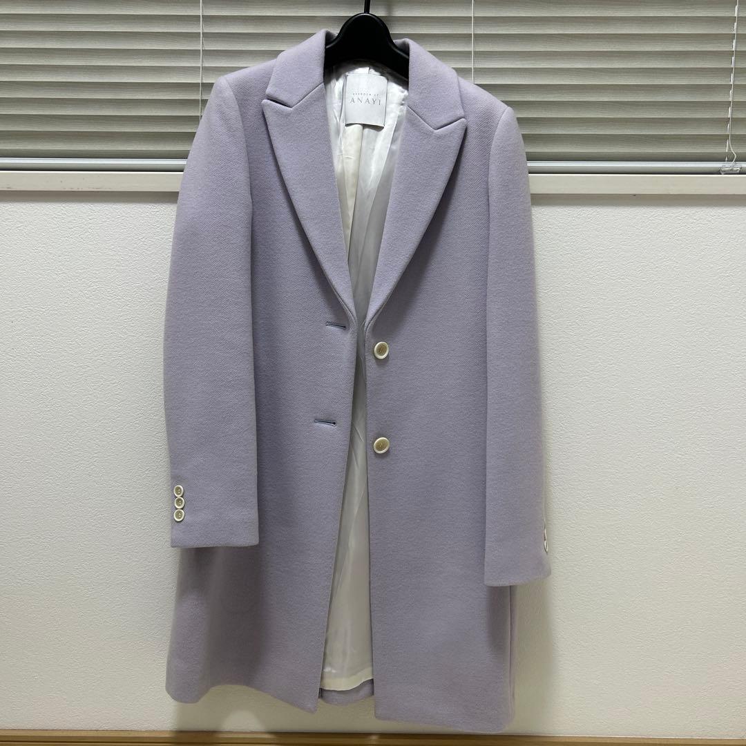 【専用】 新品タグ付き　ANAYI 薄紫 チェスターコート 36