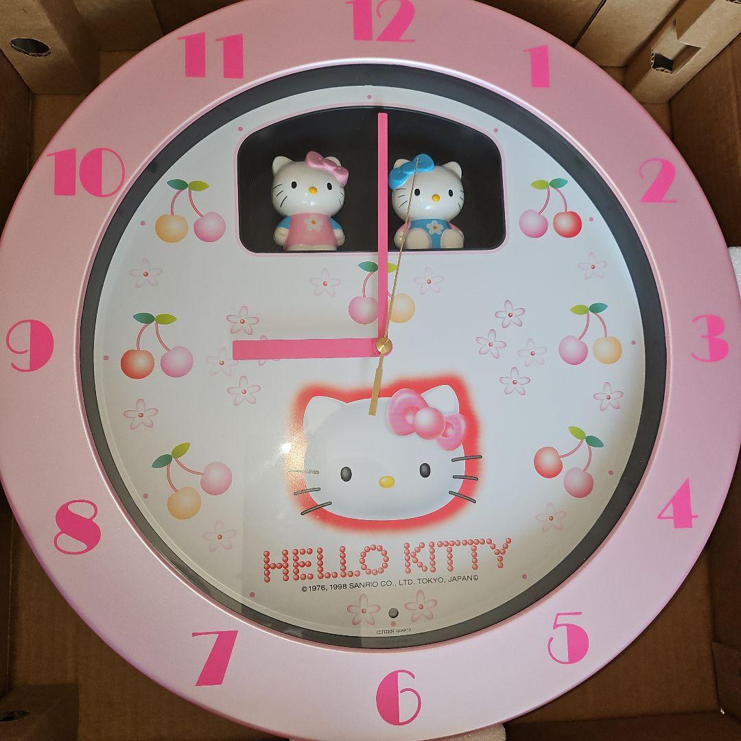 箱入り 極美品 HELLOKITTY メロディ からくり掛け時計 CITIZEN