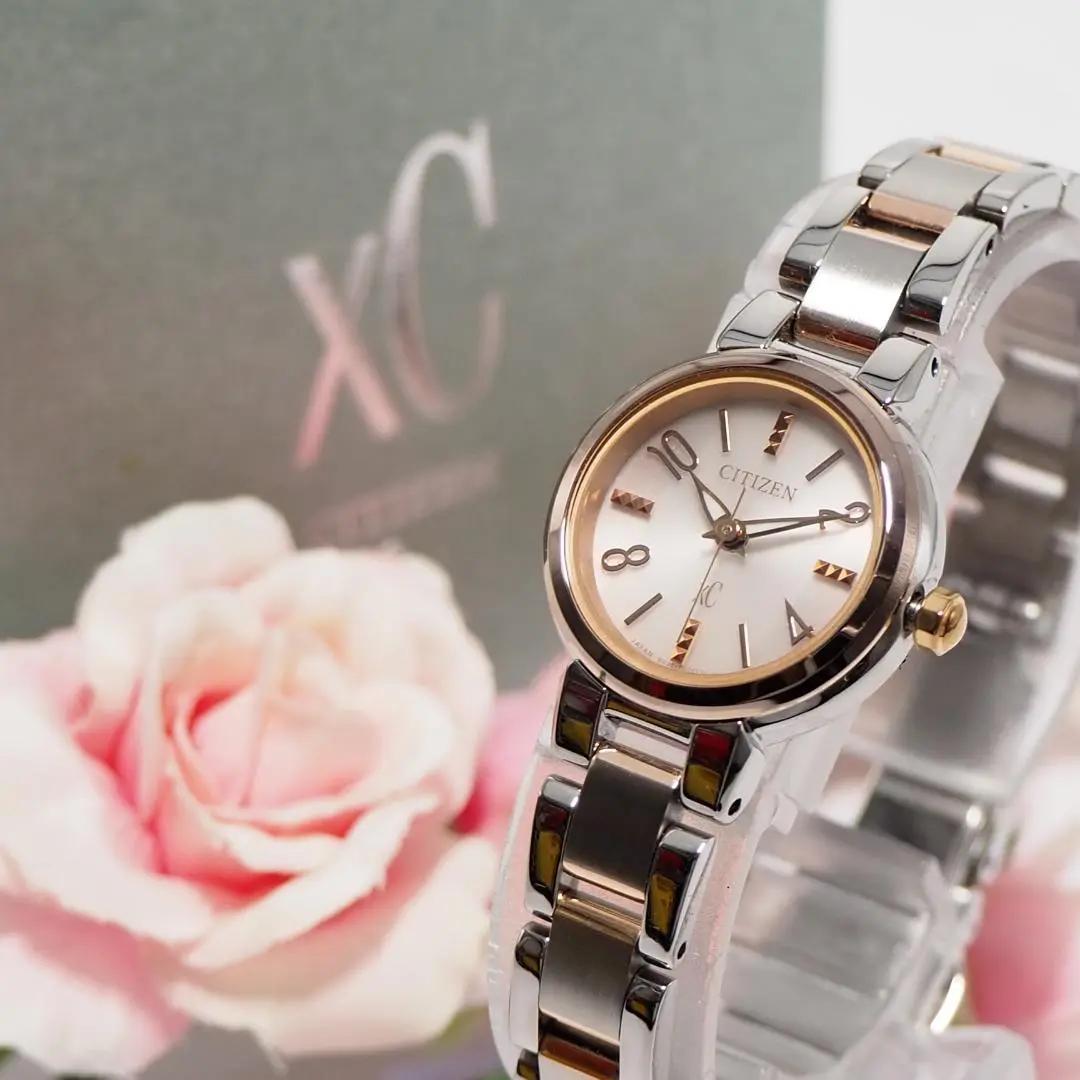 美品 シチズン XC クロスシー ソーラー レディース 腕時計 箱 F778