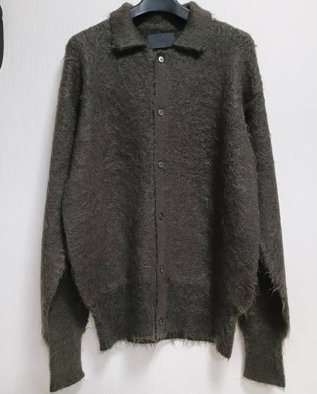 【YOKE】BRUSHED MOHAIR KNIT SHIRT