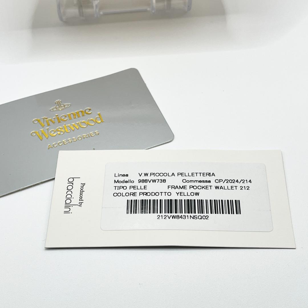 Vivienne Westwood 新品 折財布 黄色 イエロー 定番 がま口
