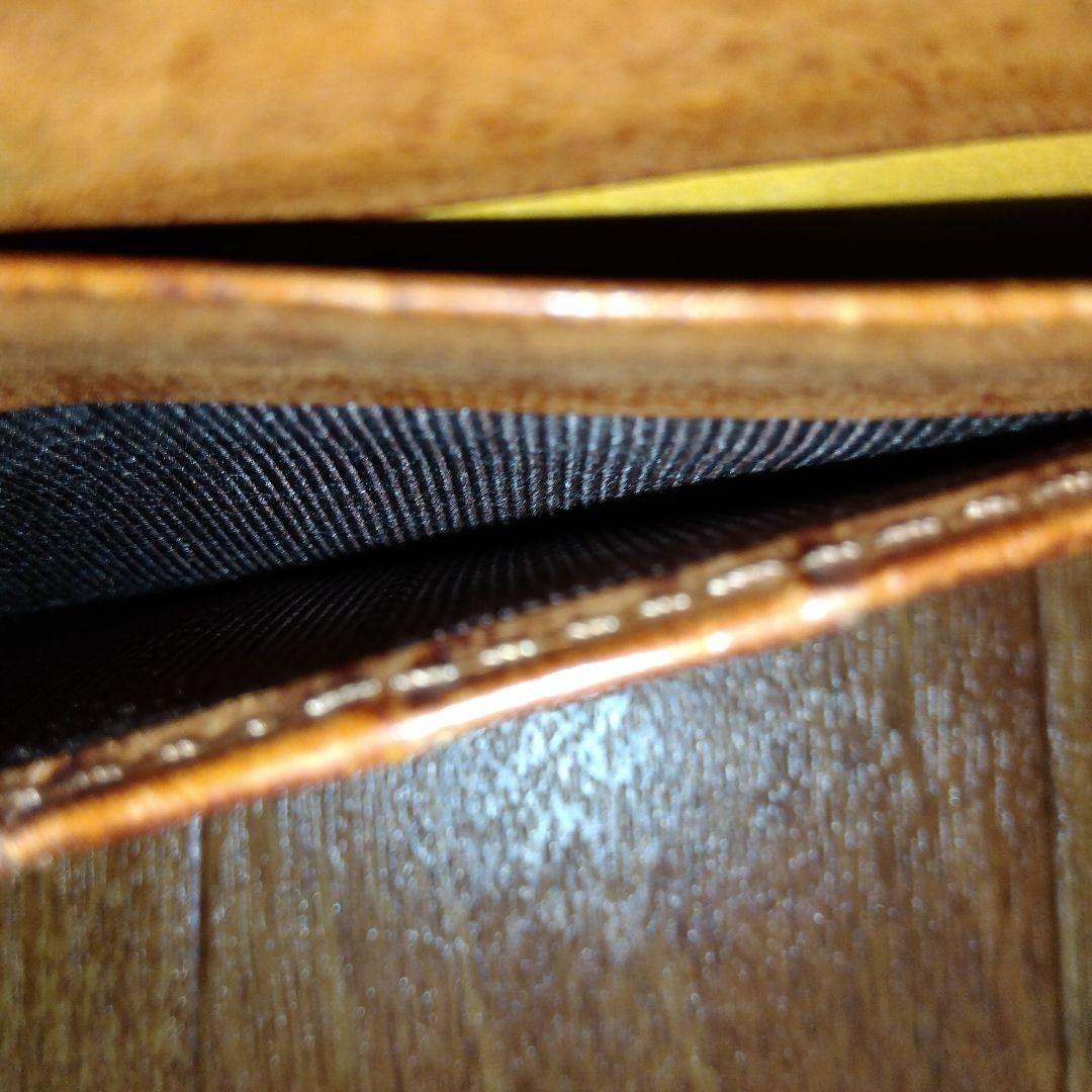 大峽製 長財布 ブラウンカラー 茶色 レザー 皮革 札入れ