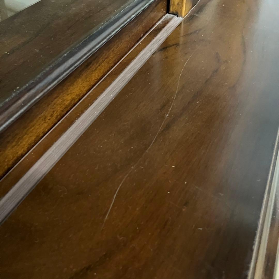 カリモク　KARIMOKU コロニアル　食器棚　水屋　オールド　レトロ　上部分