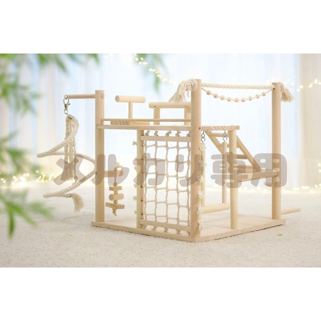 【値引き中】天然木のバードアスレチック