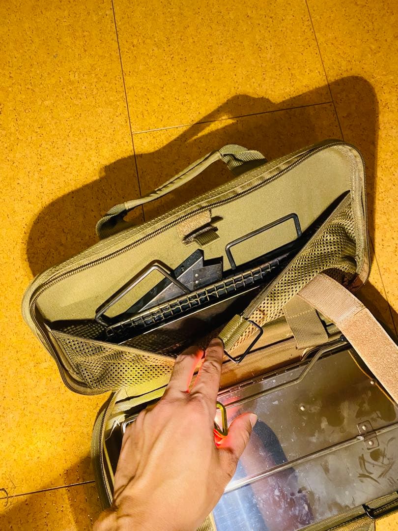 ユニフレーム　ユニセラTG-Ⅲ、ユニセラ熱燗あぶり台、キャリーケース