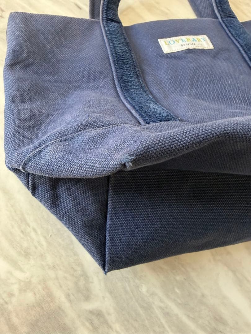 【ひむ】ラブラリーバイフェイラー　オールドテディワッペントートバッグ　小