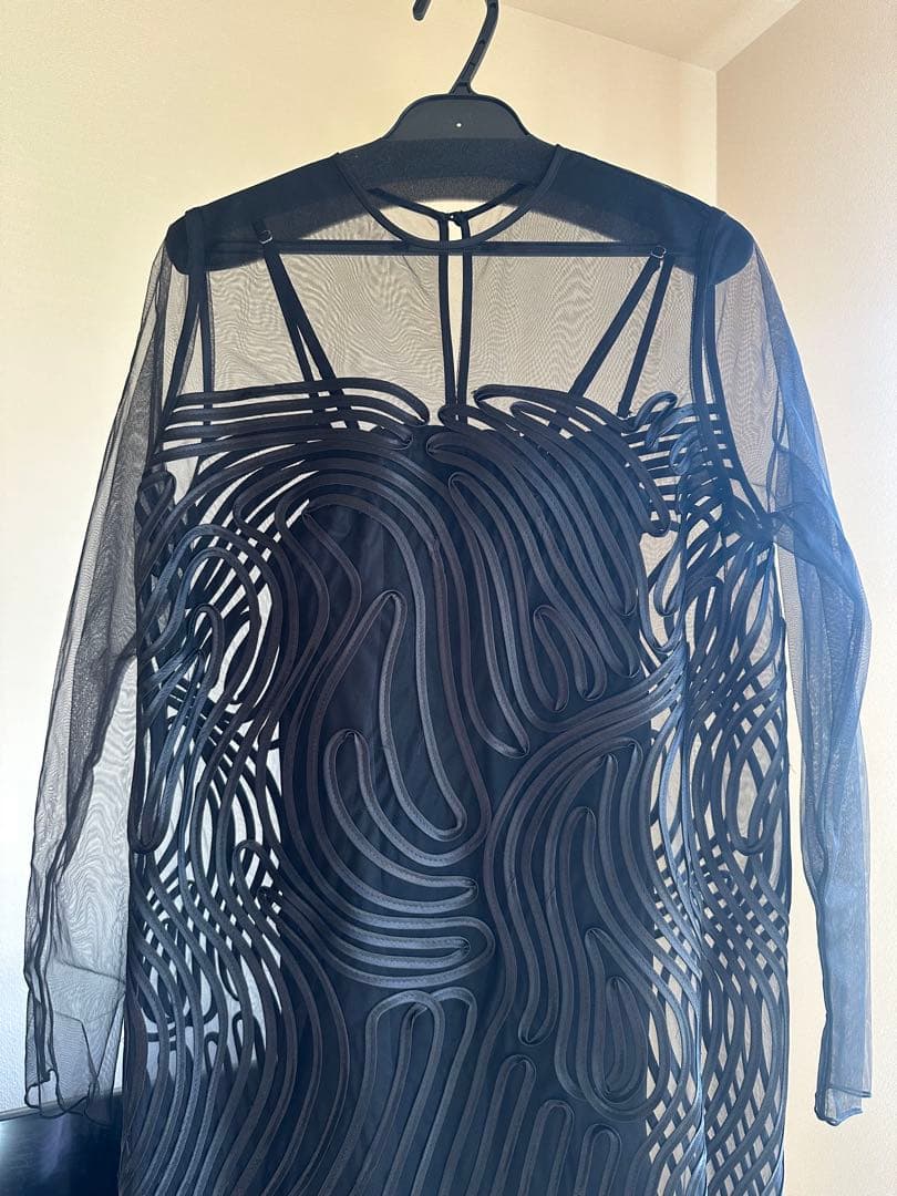 オケージョン 結婚式 ADAM ET ROPE' アダムエロペ ワンピース 黒