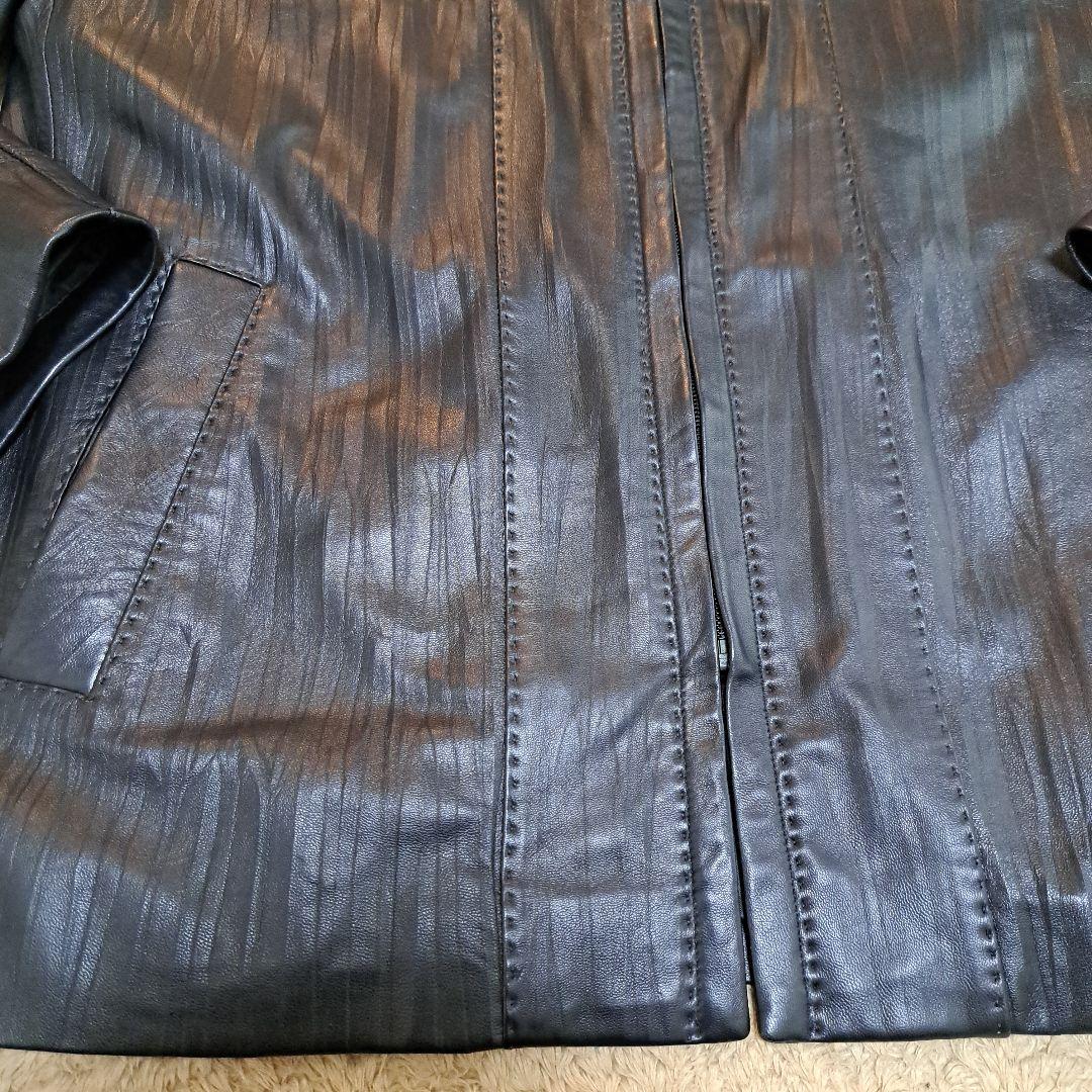 BALMAIN 黒ラムレザーレザージャケット Mサイズ