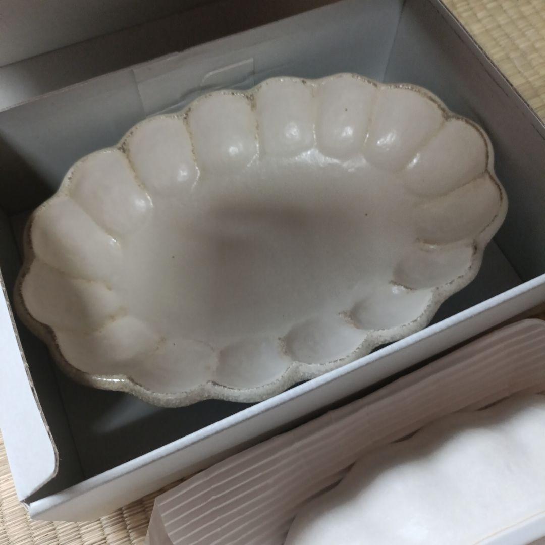 カネコ小兵製陶所　リンカ　ホワイト　オーバルボウル　皿　2枚セット　新品未使用