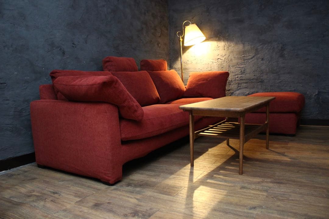 首都圏送無料〜大塚家具CUENT40万オールフェザー極楽コーナーカウチソファ