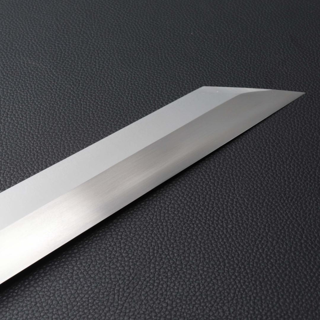 10246極薄 ムキモノ包丁 8寸 刃は究極の切れ味 刺身包丁黒檀黒水牛角八角柄