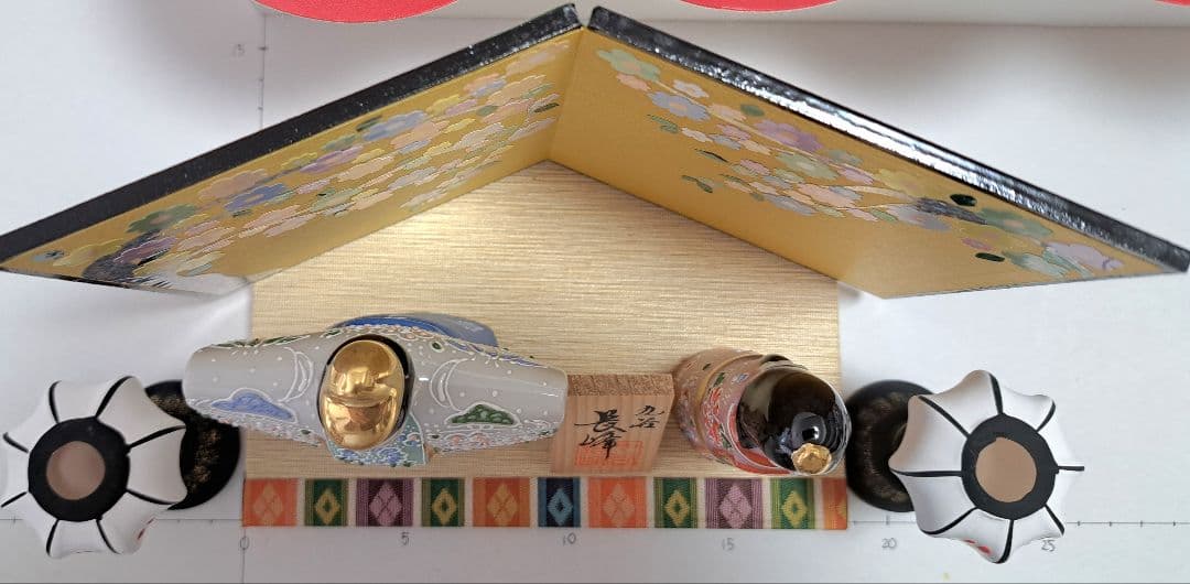 k-⑧九谷焼 ひな人形 立ち雛 長峰作