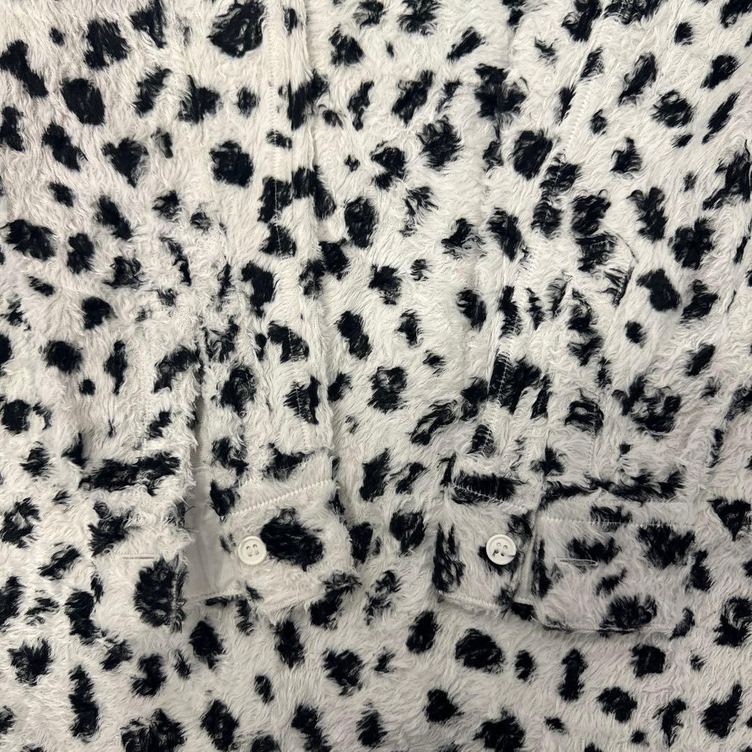 コムデギャルソンオムプリュス　AD2015 レオパード コットンレーヨンシャツ