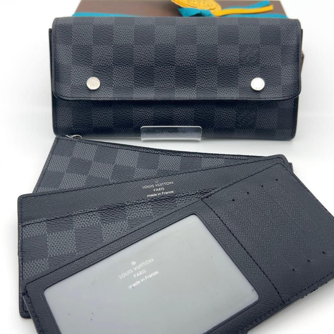 ルイヴィトン グラフィット 長財布 ポルトフォイユ ロン モデュラブル 4点完備