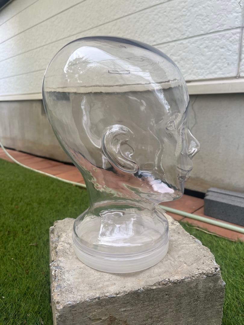 ヘッドマネキン貯金箱　置物　スペースエイジ　モダン　オブジェ　アート顔