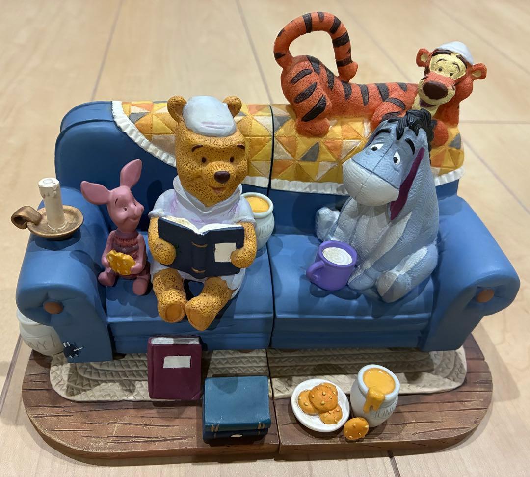 Disney くまのプーさん　ブックエンド　置物
