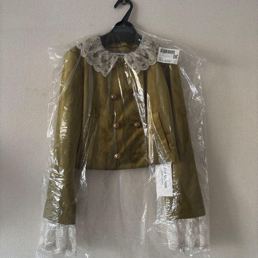 LILY BROWN スカラップビジューアタッチドジャケット リリーブラウン