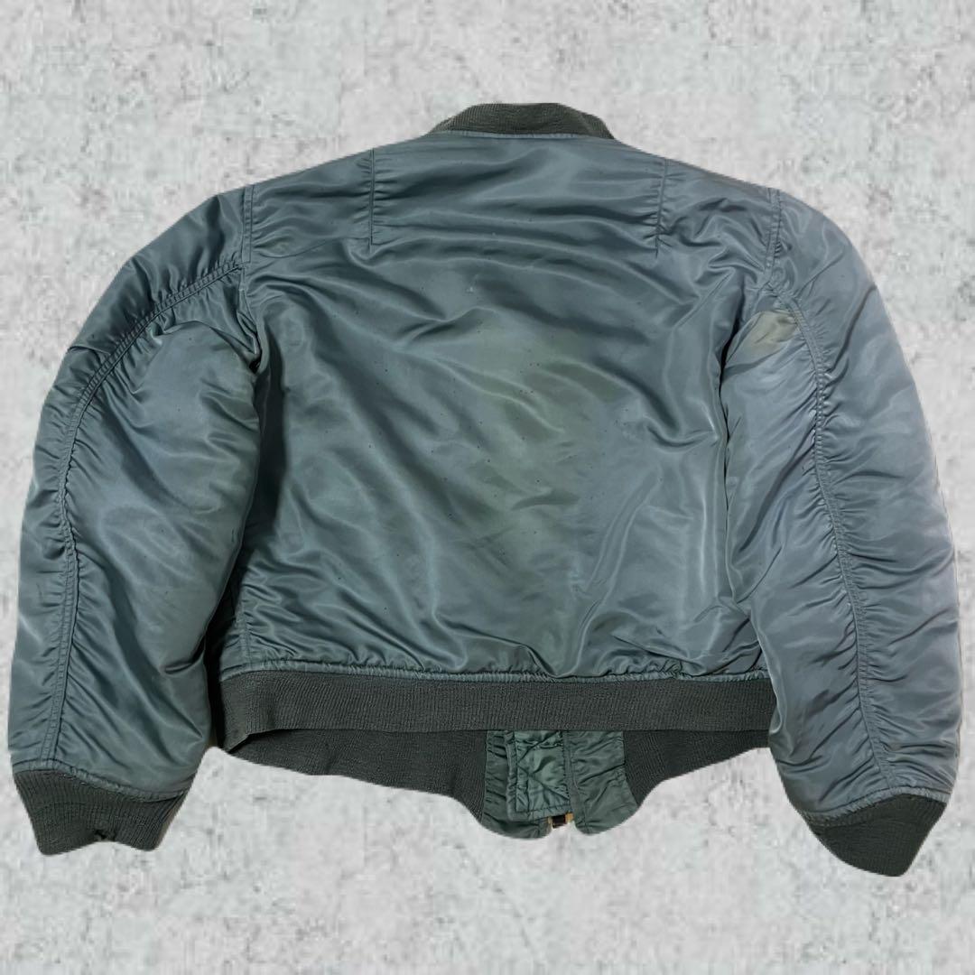 希少　米軍実物　80s　ma1　グランドクルー　Mサイズ　alpha ミリタリー