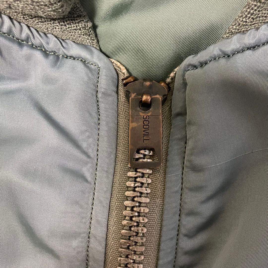 希少　米軍実物　80s　ma1　グランドクルー　Mサイズ　alpha ミリタリー