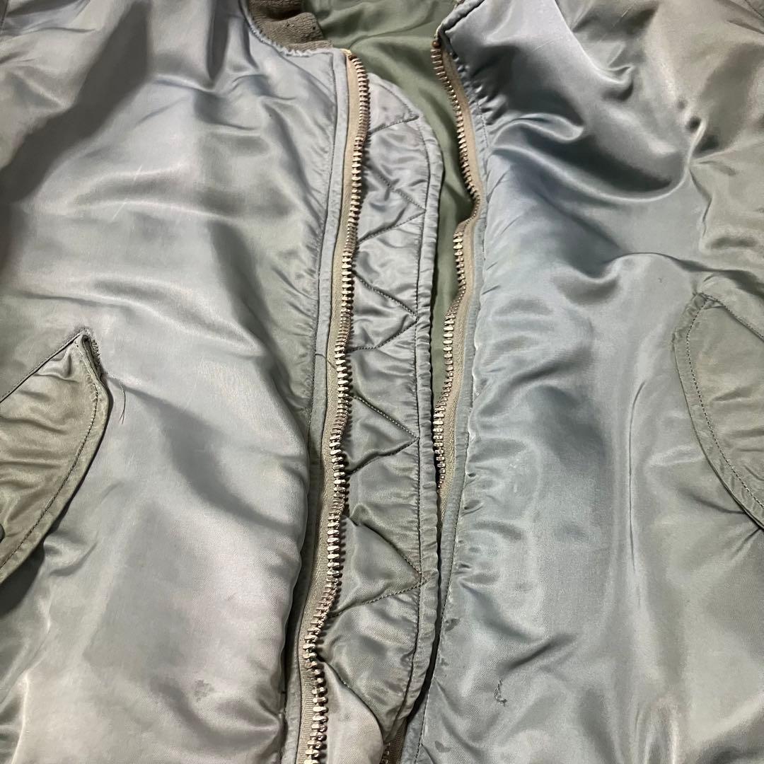 希少　米軍実物　80s　ma1　グランドクルー　Mサイズ　alpha ミリタリー