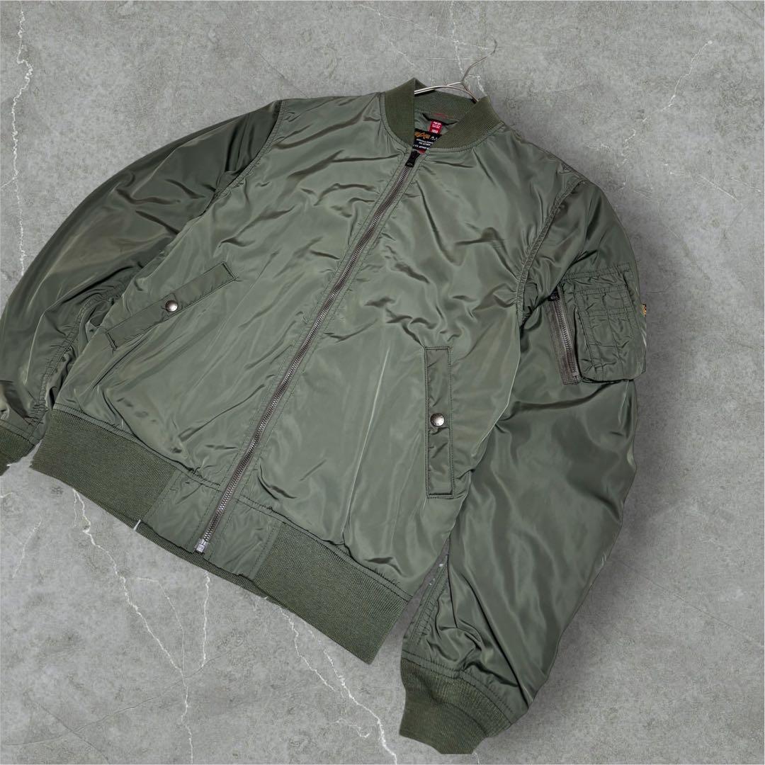 ALPHA INDUSTRIES アルファ MA-1 フライトジャケット L