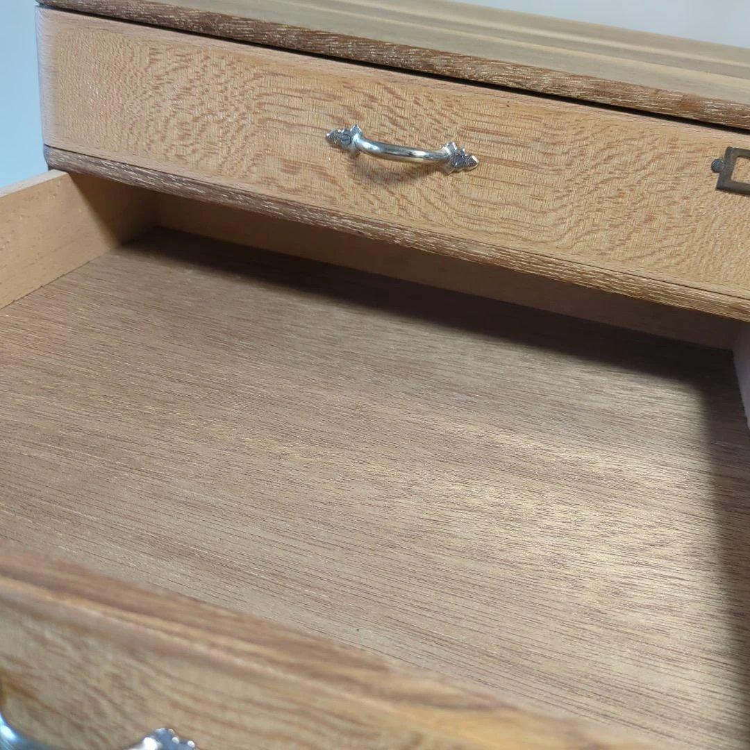 古道具アンティーク5段やや大きめ引き出しA4サイズ可