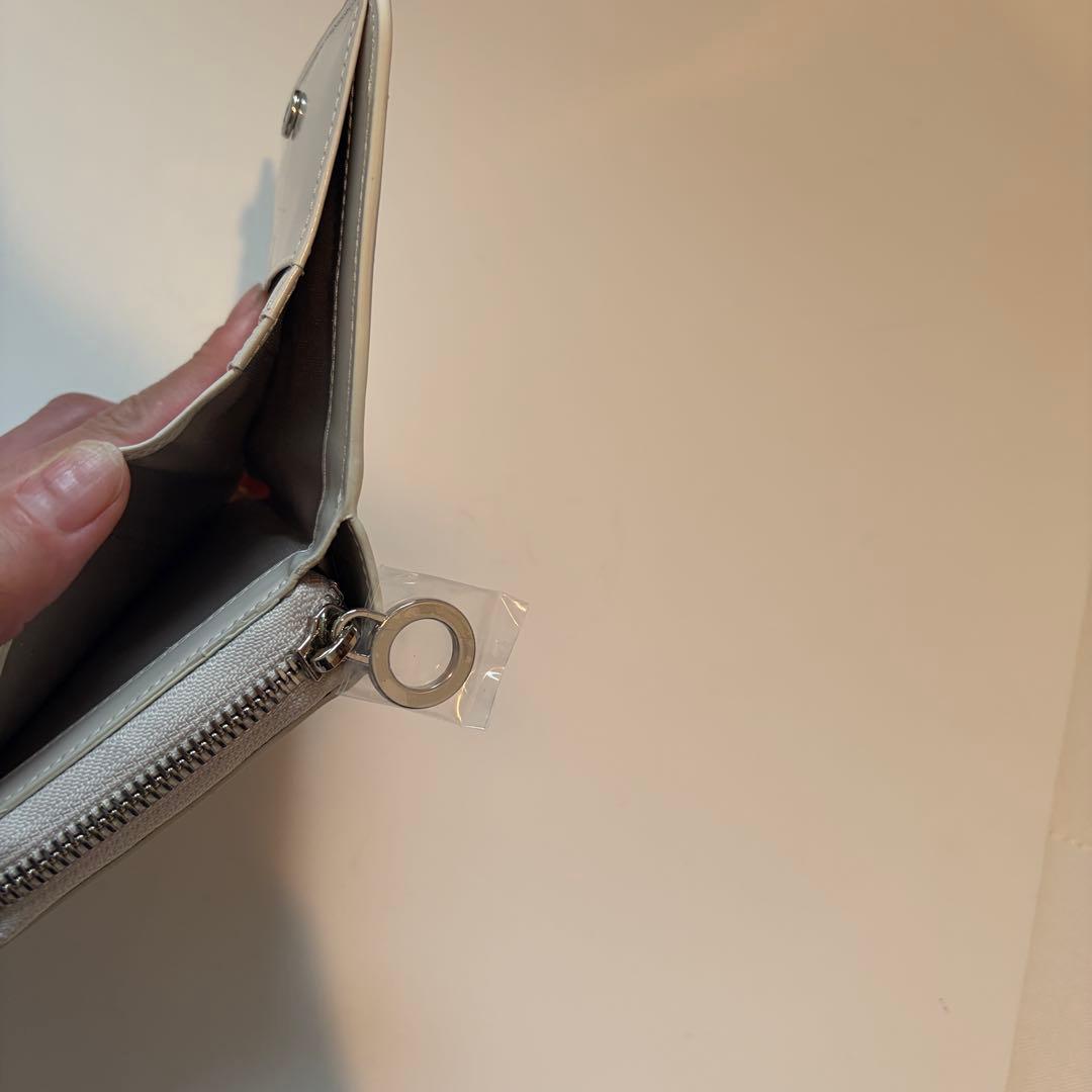 バインダー　ウォレット　アイボリー　韓国　貯金