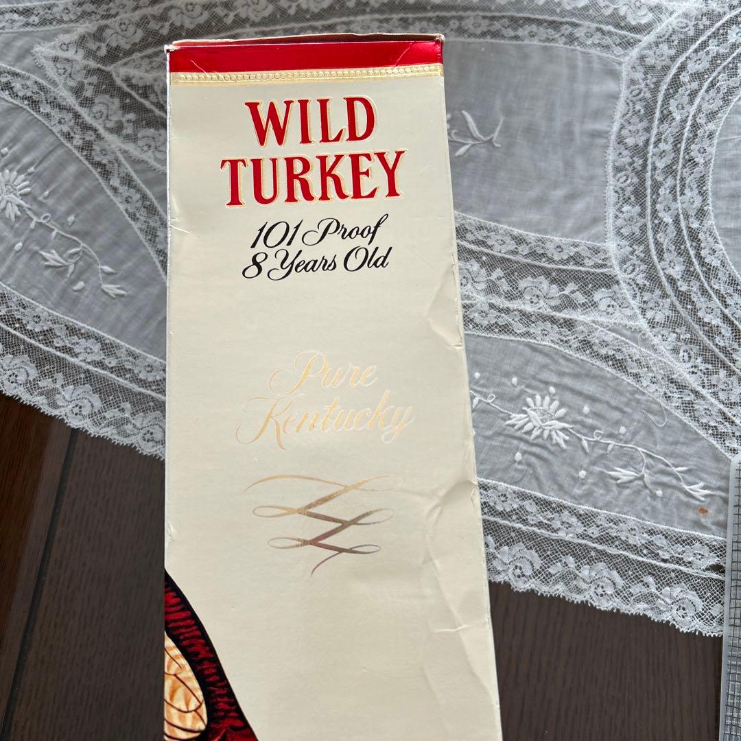 【新品・未使用】ワイルドターキー8年・1リットル旧ラベル