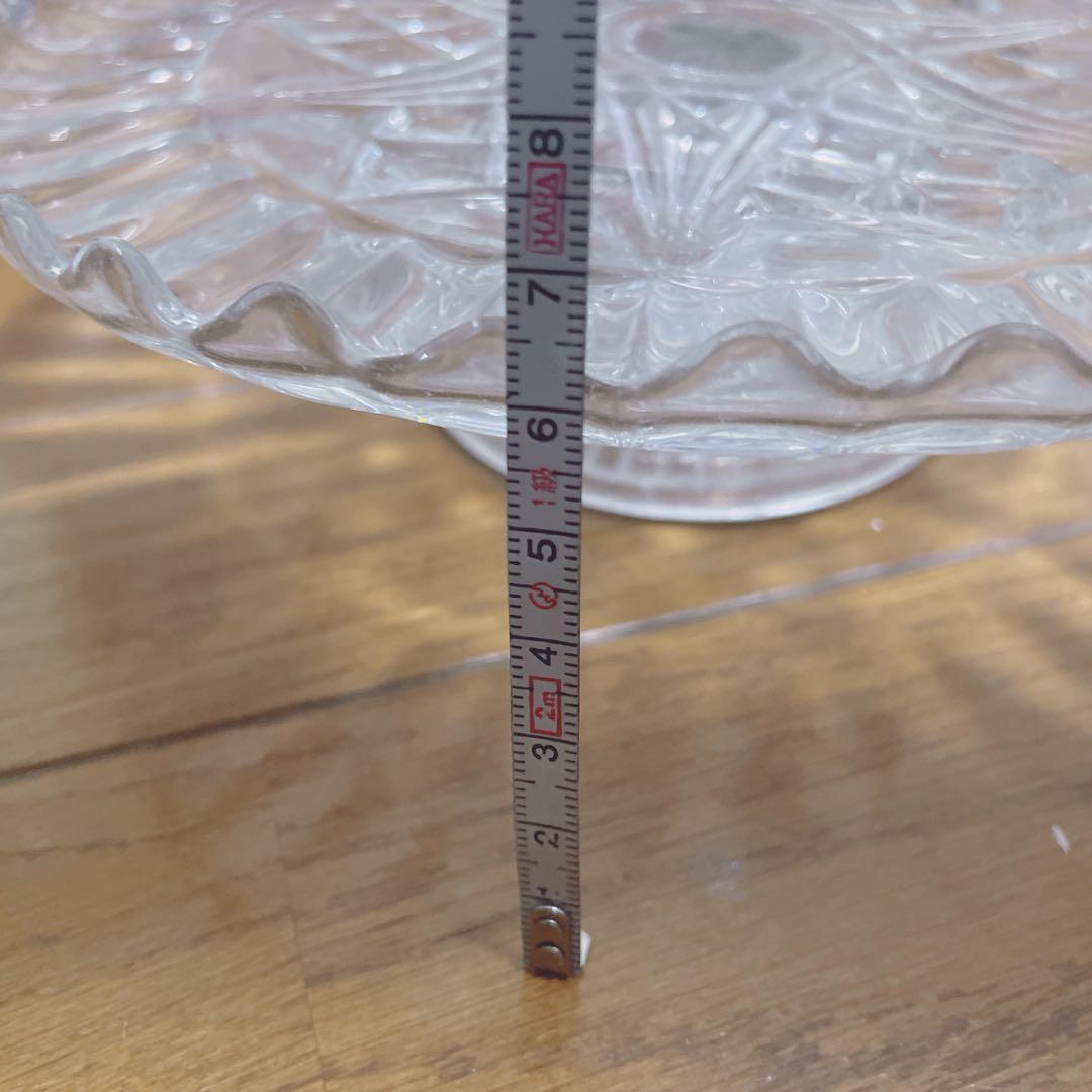 ケーキ スタンド ガラス アンティーク イギリス