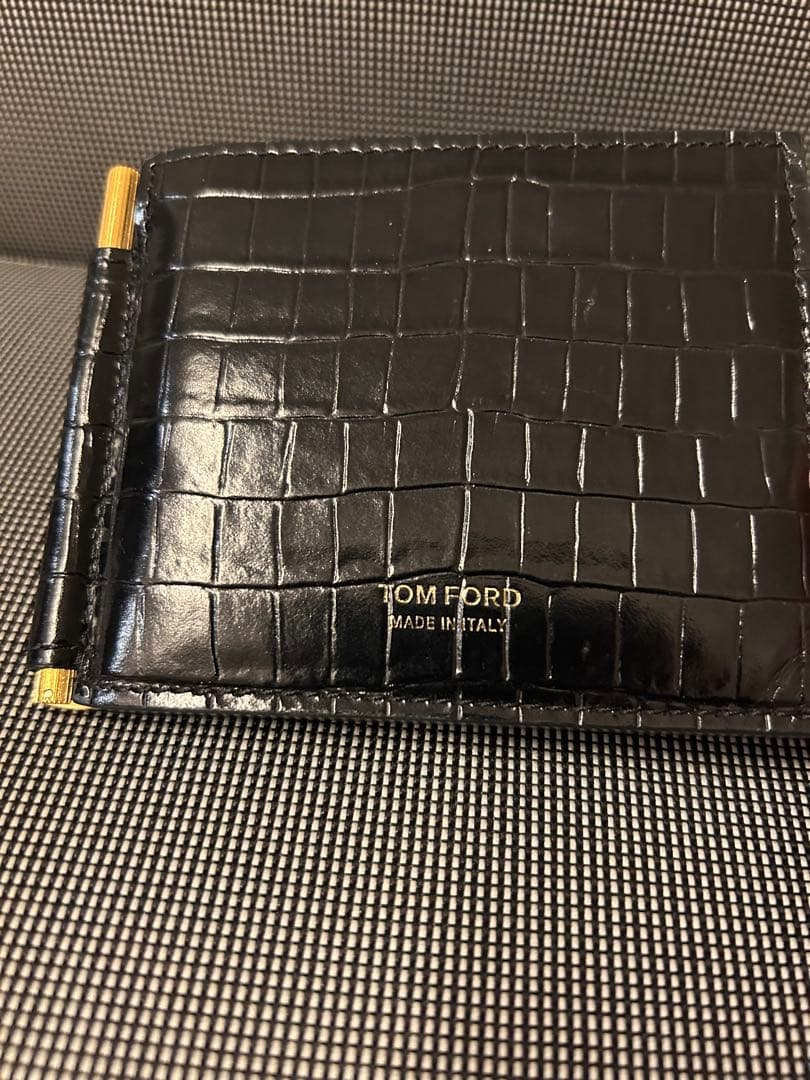トムフォード　マネークリップ　クロコ柄　財布　バッグ