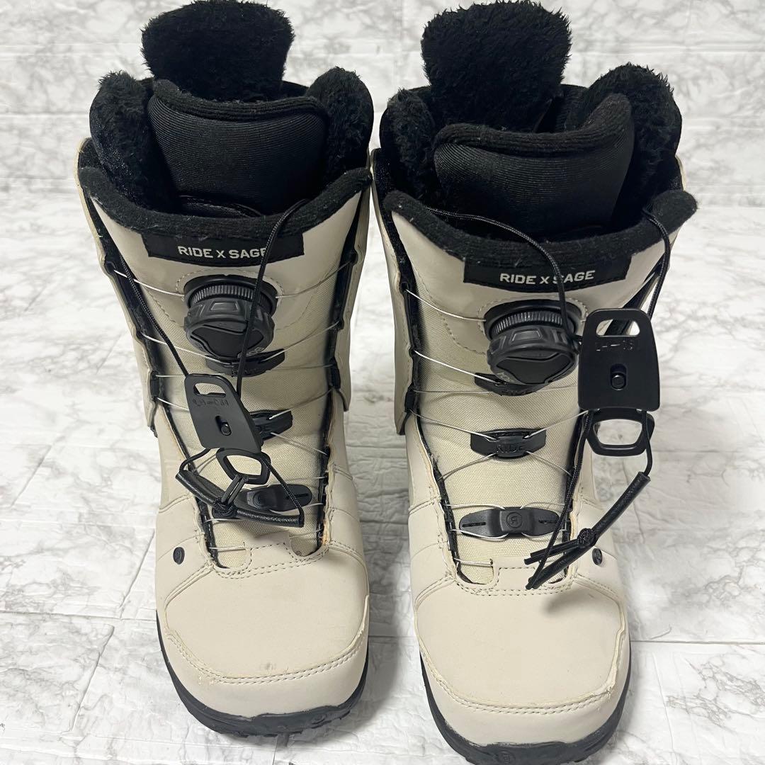 RIDE ライド SAGE スノーボードブーツBOA 23㎝ ベージュ×ブラック