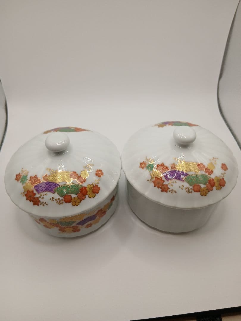 有田焼　錦松梅　陶器2個セット×5+1個