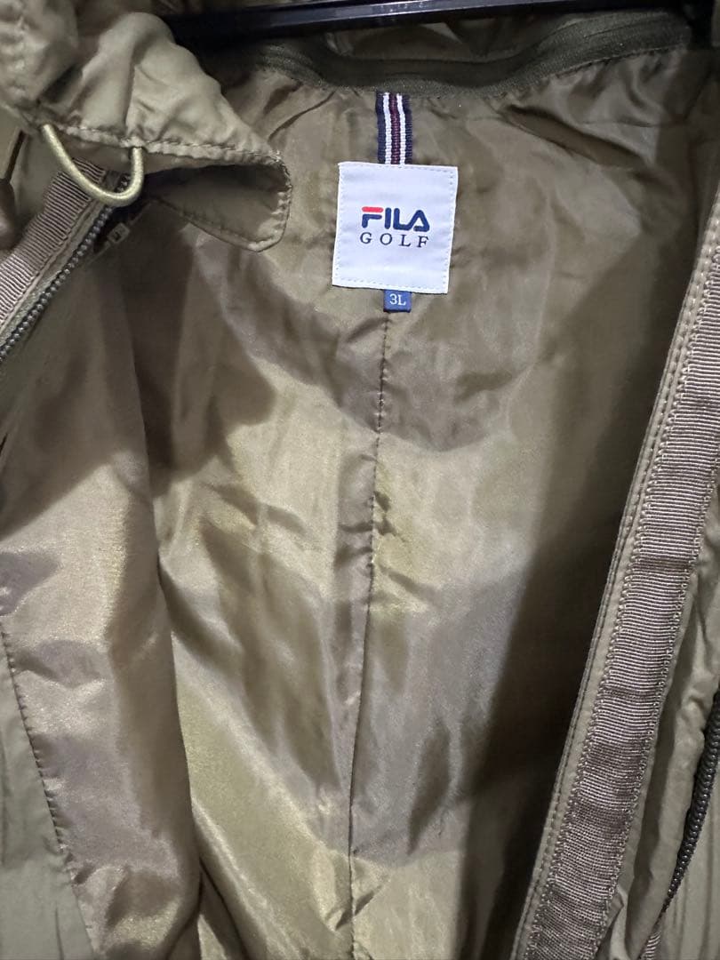 FILA GOLF ダウンジャケット 3L オリーブグリーン