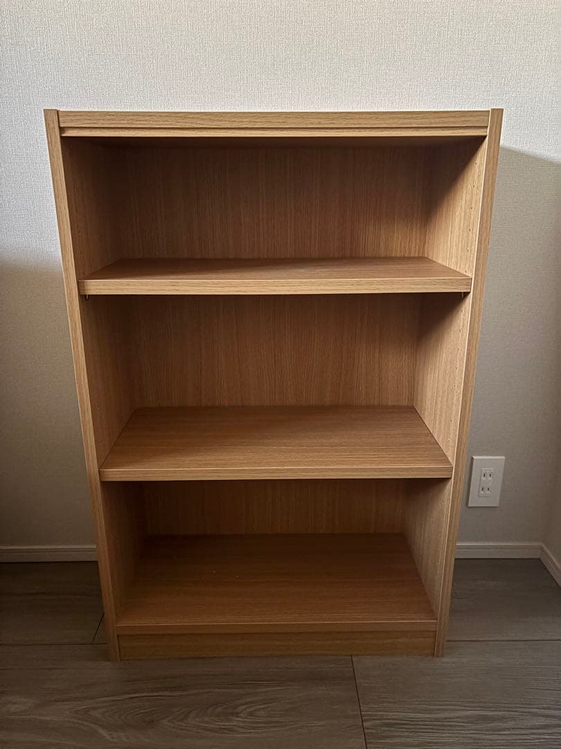 3段本棚　ナチュラルウッド