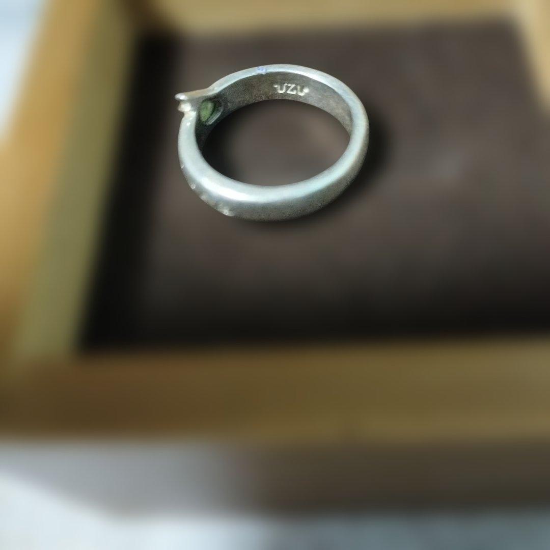 k18 SILVER UZU コンビリング #9