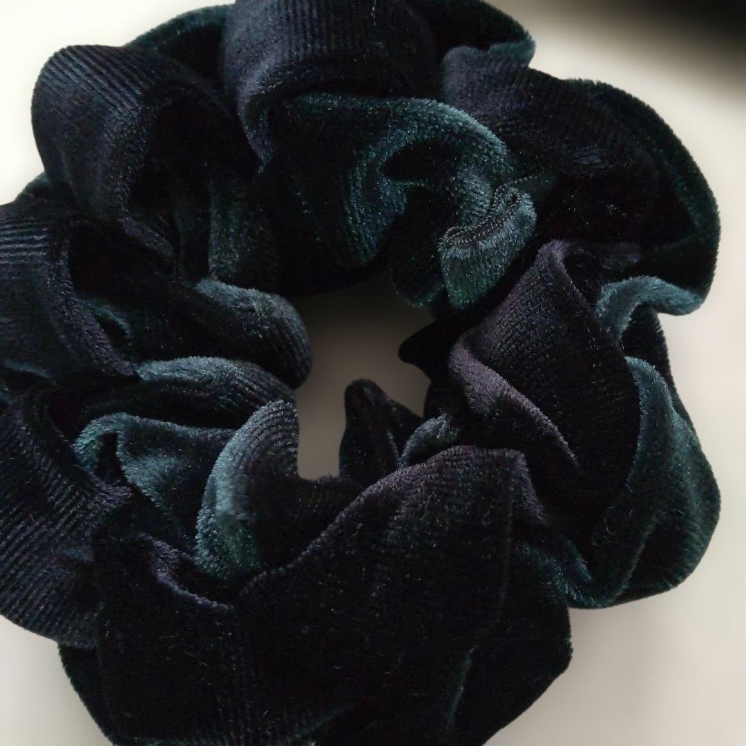 acca　ベルベットループシュシュ　ブラック