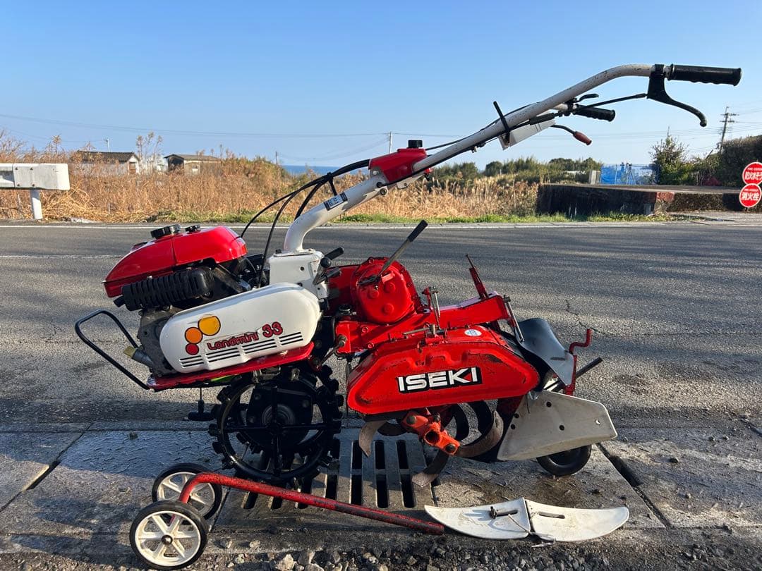 宮崎　イセキ　管理機　畝立て　 KC33 耕運機　3.5馬力 畝上げ 溝掘り
