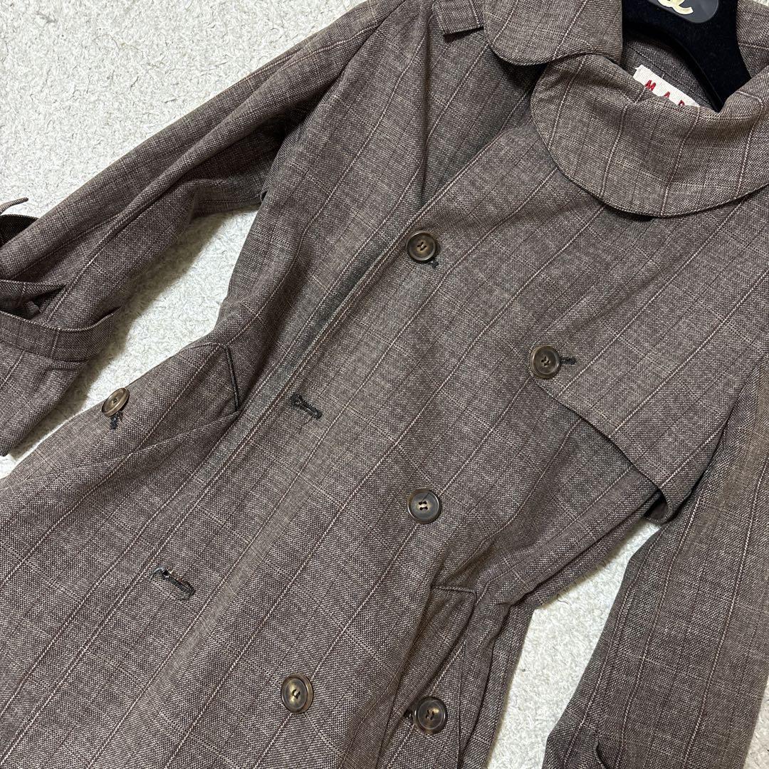 MARNI マルニ　イタリア製　トレンチコート　ダブルブレスト　ベルト　コットン