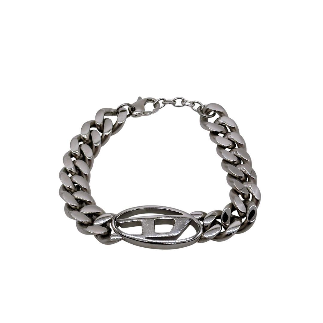 【美品✨】DIESEL 喜平チェーン ブレスレット シルバー 外箱・保存袋付