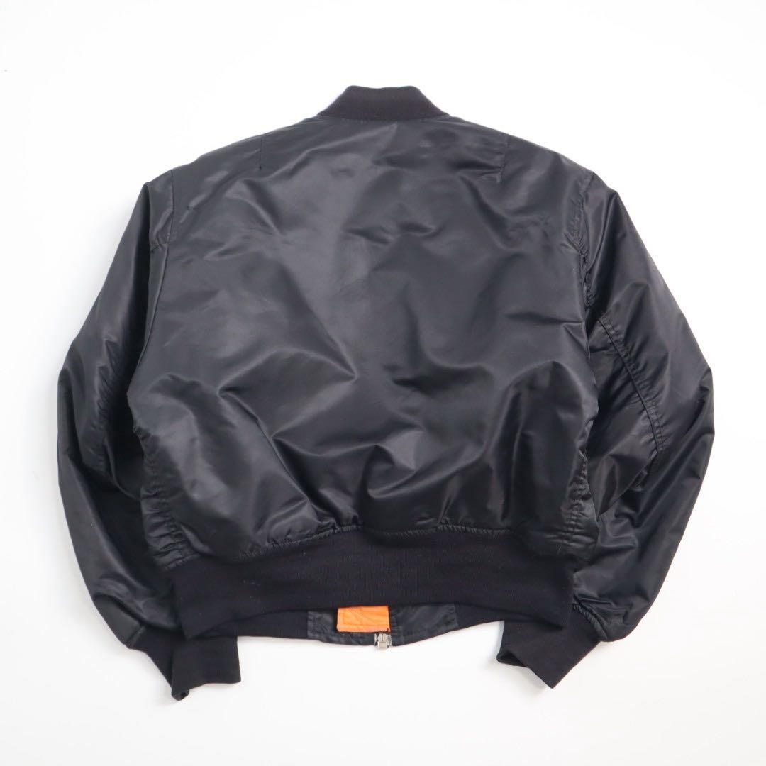 Vintage 90s 00s MA-1 短丈 フライトジャケット ブラック