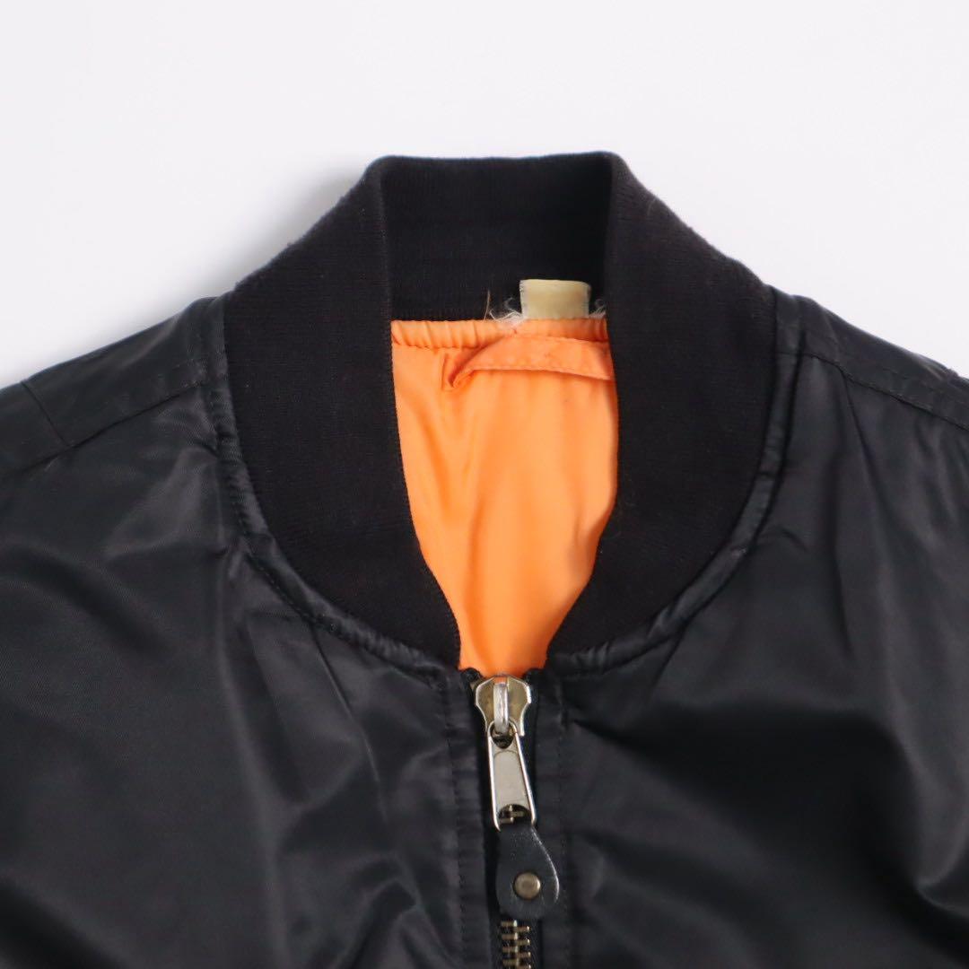 Vintage 90s 00s MA-1 短丈 フライトジャケット ブラック