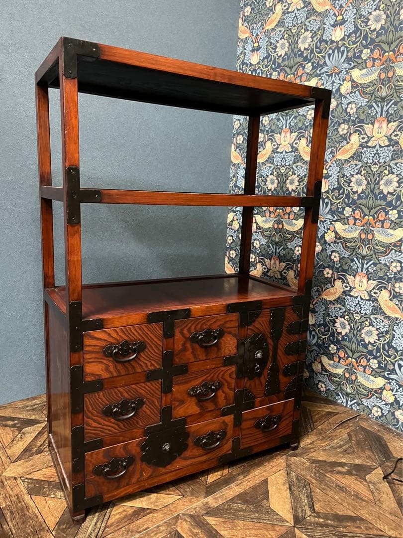 民芸調家具 棚 ラック 和箪笥 インテリア 昭和レトロ 当時物