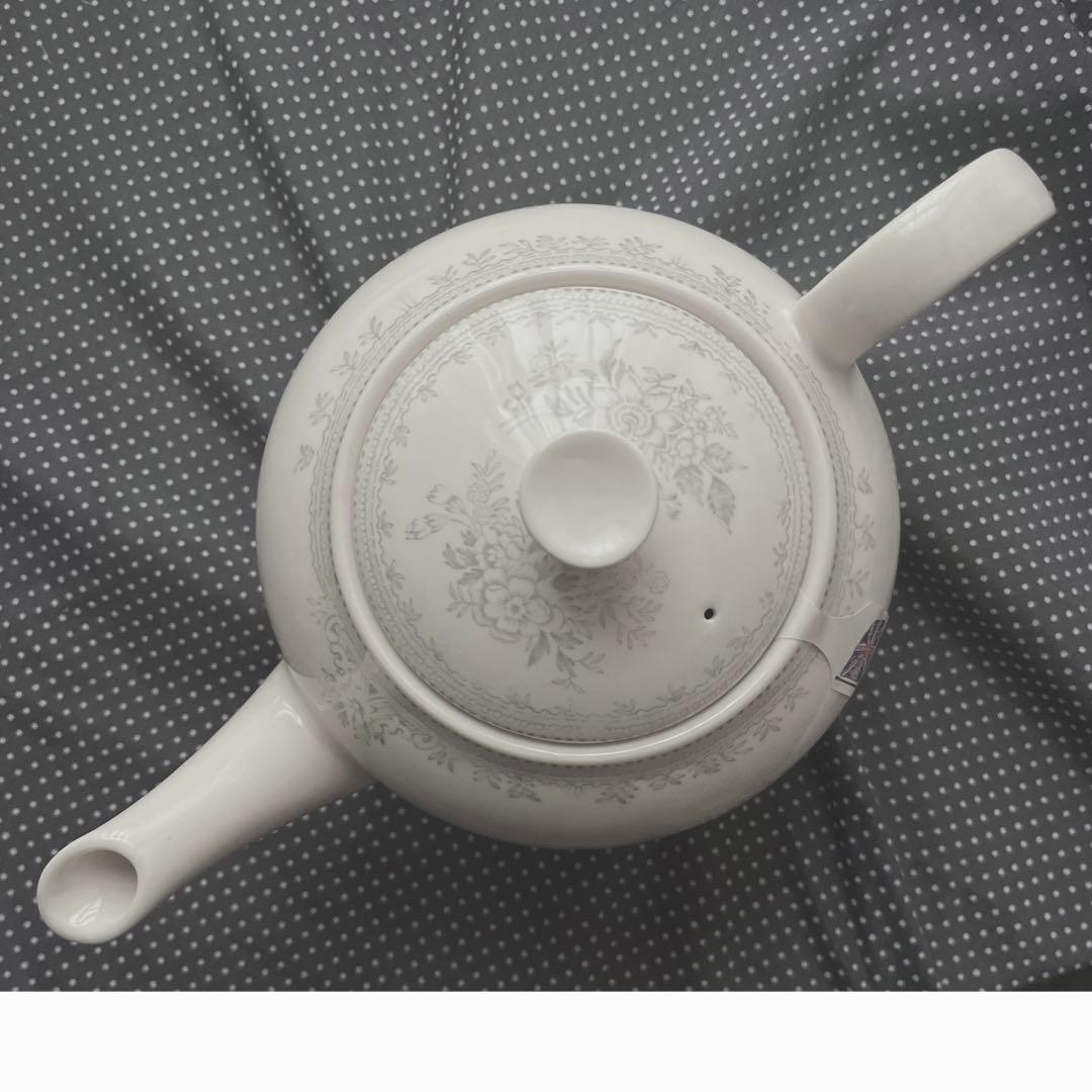 バーレイ　ティーポット　アジアティックフェザンツ　burleigh ダブグレイ