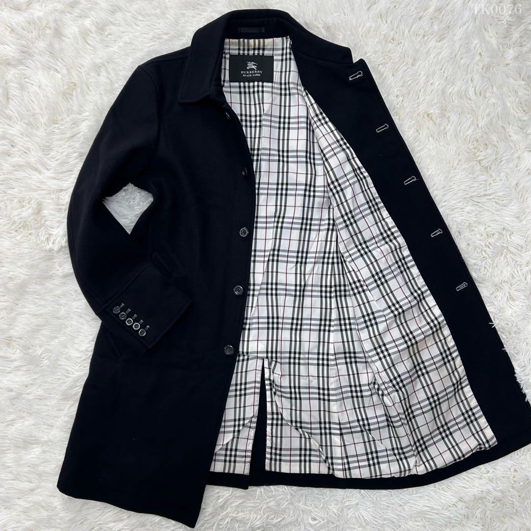 【極美品/M】バーバリー ブラックレーベル チェスターコート アウター カシミヤ