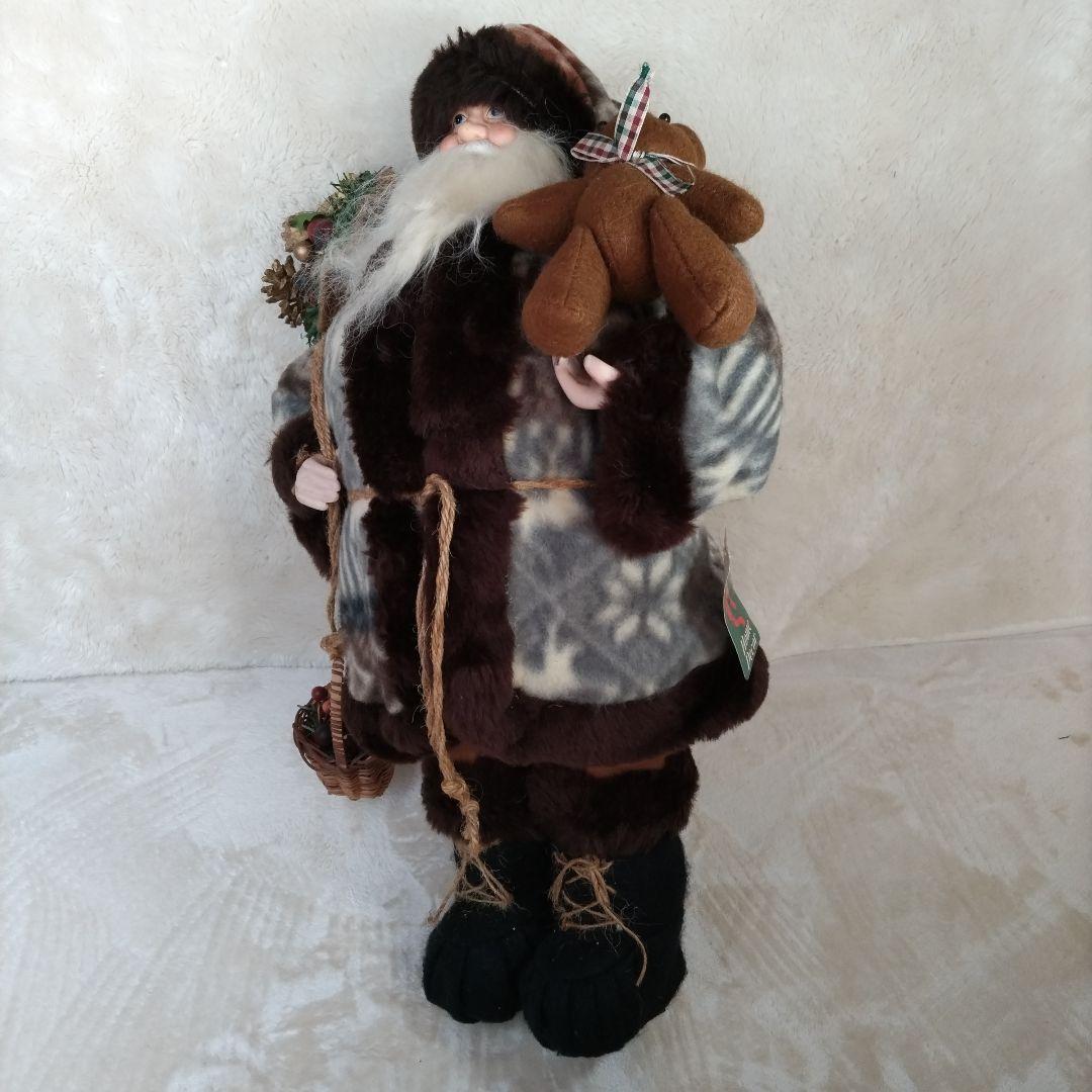 ウ\"ィンテージ　90'　優しい顔のサンタクロース　ノルディック柄マント